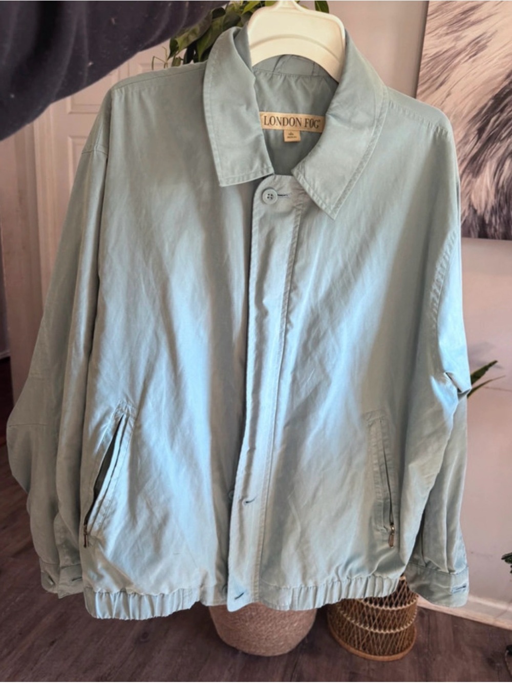 London Fog Pale Blue Lightweight Men's Jacket